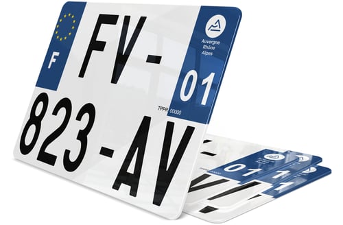 Plaque d'immatriculation Camion (27,5x20) 2025