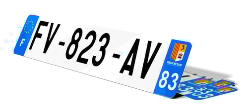 Plaque d'immatriculations Var 83