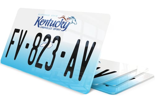 Plaque immatriculation Kentucky 2 USA 30x15
