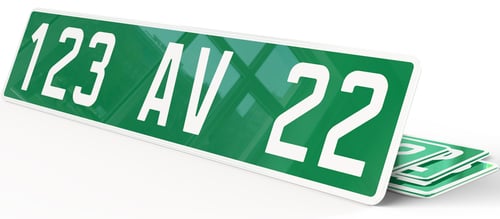 Plaque immatriculation Consulaire