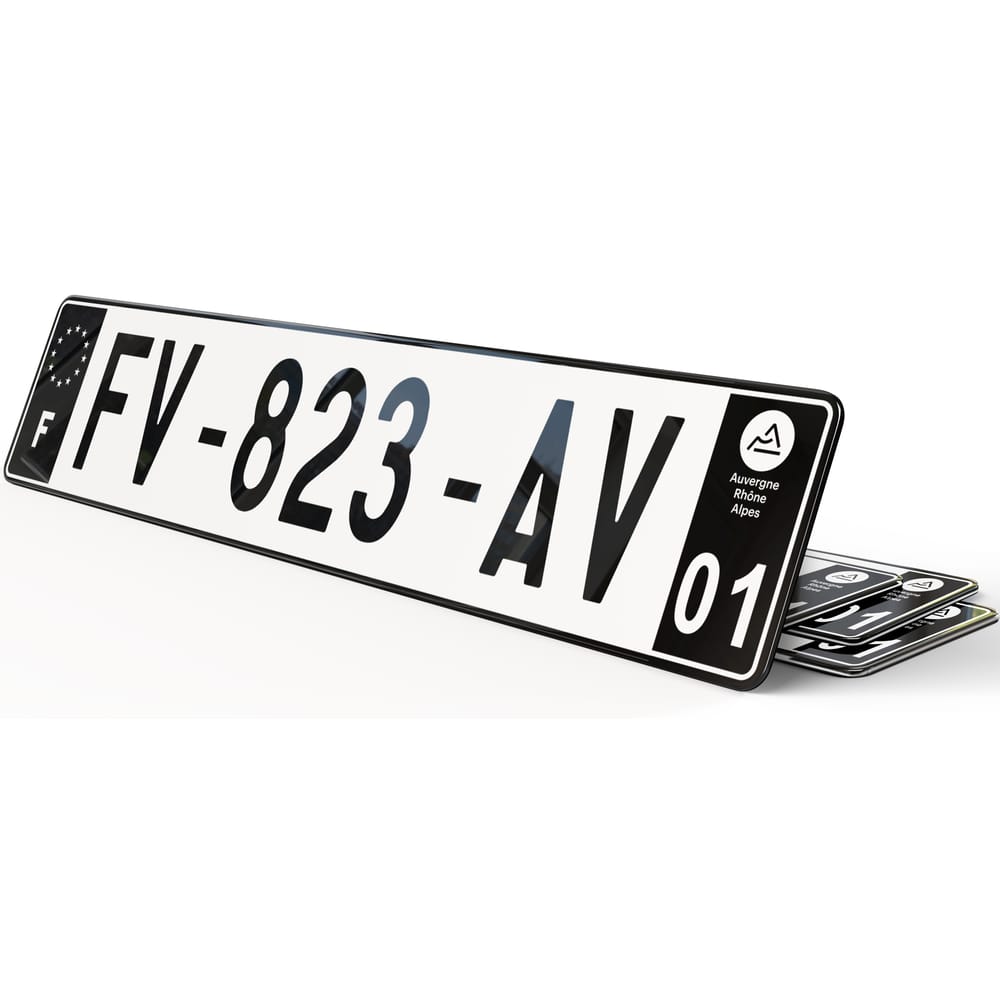 Kit Vis Plaque Immatriculation - 48 Pièces Voiture & Moto | Capots Inclus
