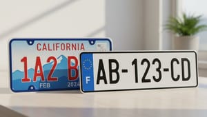 Plaque US sur véhicule français : ce qui est légal en 2026
