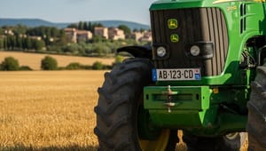 Plaque pour tracteur agricole : règles et formats