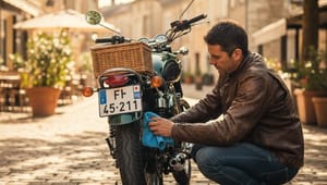 Préparer sa moto pour l'été : nettoyage et vérification de la plaque