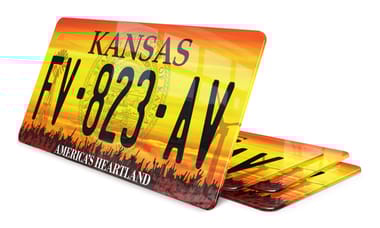 Plaque immatriculation Kansas USA 30x15