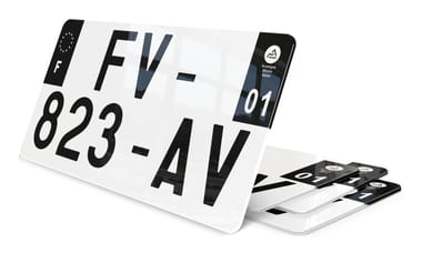 Plaque Immatriculation US Noire 30*15