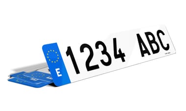 Plaque immatriculation Espagne Bleu