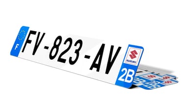 Plaque d'immatriculation SUZUKI