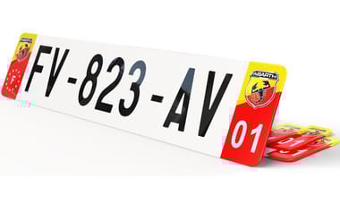 Plaque immatriculation Eurofrance Abarth