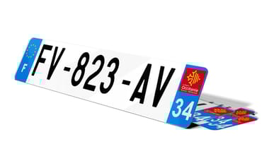 Plaque d'immatriculations Hérault 34