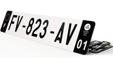 Plaque Immatriculation 4*4 noire