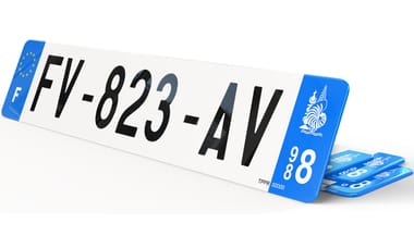 Plaque immatriculation Nouvelle Calédonie