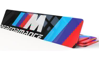 Plaque d'Immatriculation Décorative BMW M Performance