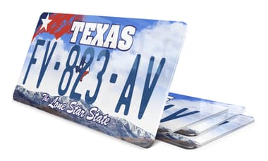Plaque immatriculation Texas Lone Star State USA 30x15