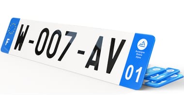 Plaque immatriculation W Garage