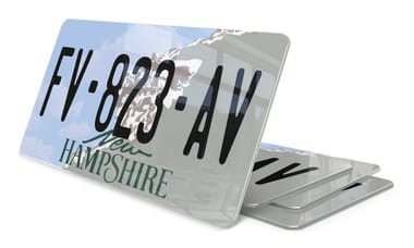 Plaque immatriculation New Hampshire USA 30x15
