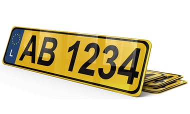 Petite Plaque immatriculation Luxembourg 27,5x7,5 cm