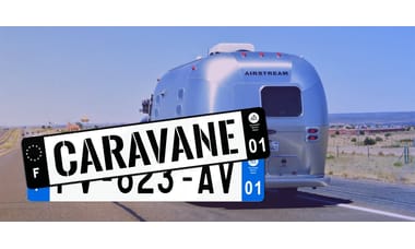 Plaque immatriculation Caravane