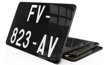 Plaque Immatriculation Collection Moto 21*13