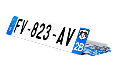 Plaque d'immatriculation DODGE