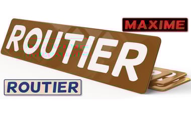 Plaque Routier Camion Personnalisée