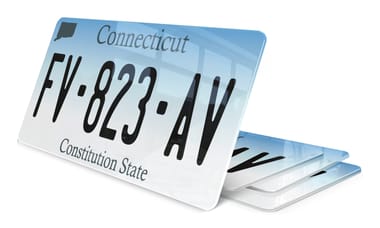 Plaque immatriculation Connecticut USA 30x15cm