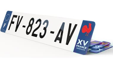 Plaque immatriculation 15 de France