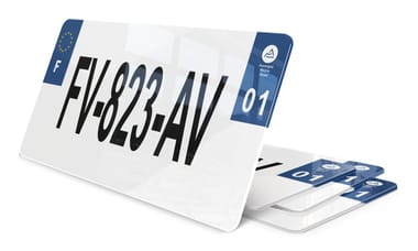 Plaque immatriculation USA 30x15 immat centrale