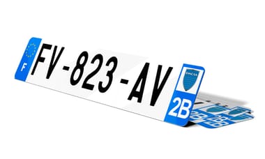 Plaque d'immatriculation DACIA