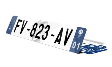 Plaque immatriculation Fond Porsche