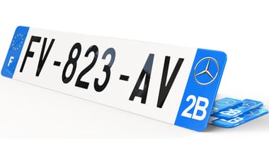Plaque d'immatriculation MERCEDES