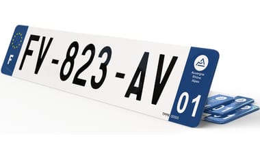 Plaque Immatriculation 4*4 avant