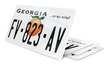 Plaque immatriculation Georgia USA 30x15cm
