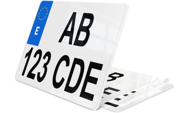 Plaque immatriculation Espagne Petite Moto 17x13 cm