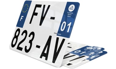 Plaque d'immatriculation Camion (27,5x20) 2025