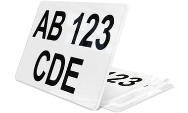 Plaque immatriculation Espagne blanche Petite Moto 17x13 cm