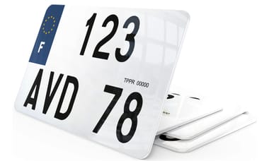 Plaque d'immatriculation Moto FNI (Avant 2009)