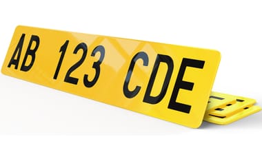 Plaque immatriculation Espagne jaune 52x11