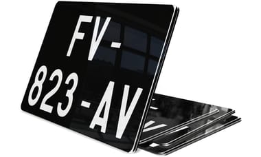 Plaque immatriculation collection 17x13