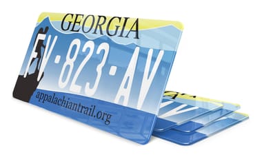 Plaque immatriculation Georgie 2 USA 30x15