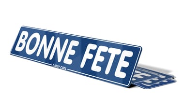 plaque immatriculation Bonne fête Daddy