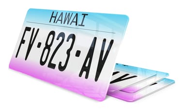 Plaque immatriculation Hawai USA 30x15cm