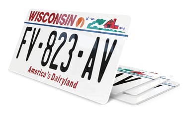Plaque immatriculation Wisconsin USA 30x15