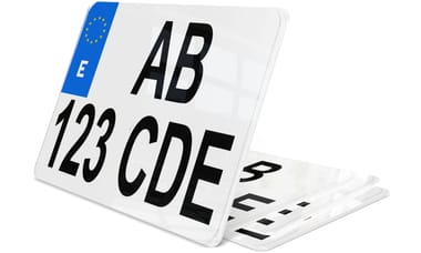 Plaque immatriculation Espagne Cyclo 14x12 cm