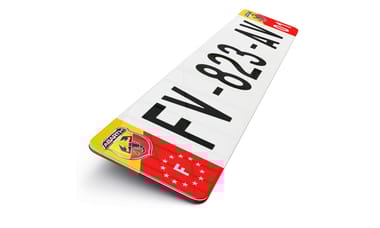 Plaque immatriculation Eurofrance Abarth