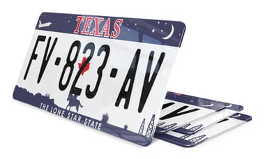 Plaque immatriculation Texas 2 USA 30x15cm