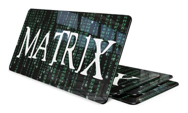 Plaque décorative Matrix personnalisable 2