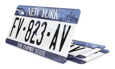 Plaque immatriculation New York 2 USA 30x15cm