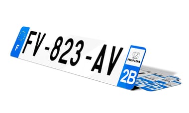 Plaque d'immatriculation HONDA