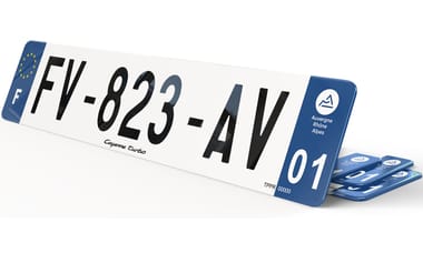 Plaque immatriculation Porsche Cayenne Turbo